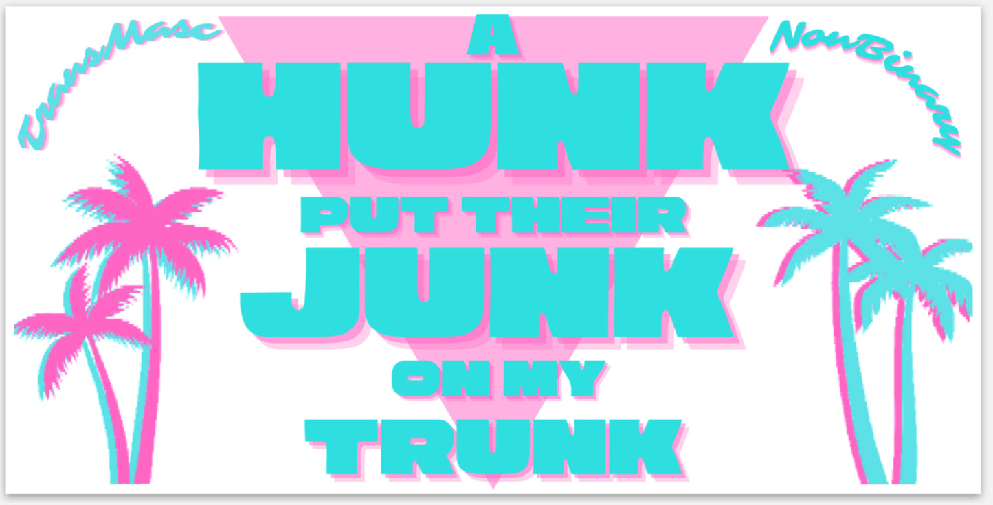 HUNK Bumper Sticker