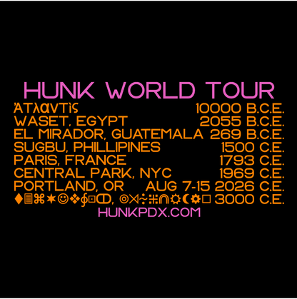HUNK WORLD TOUR T-SHIRT